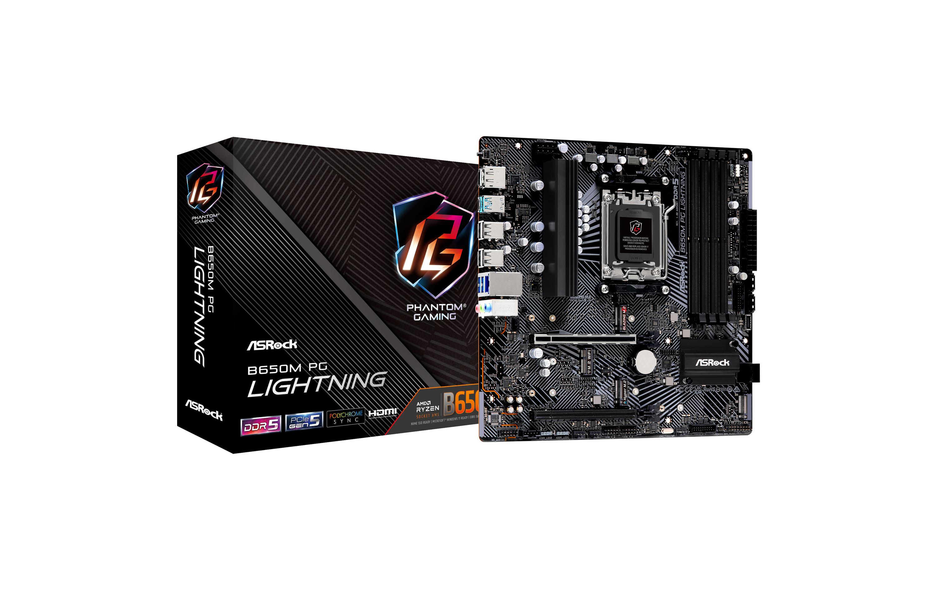 ASRock Mainboard B650M PG Lightning