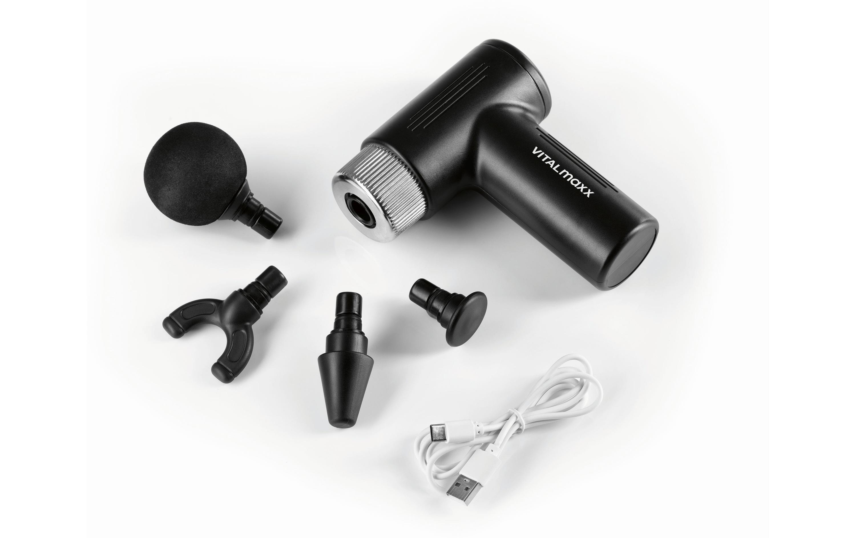 VITALmaxx Massage Pistole Mini-Gun 5-teilig