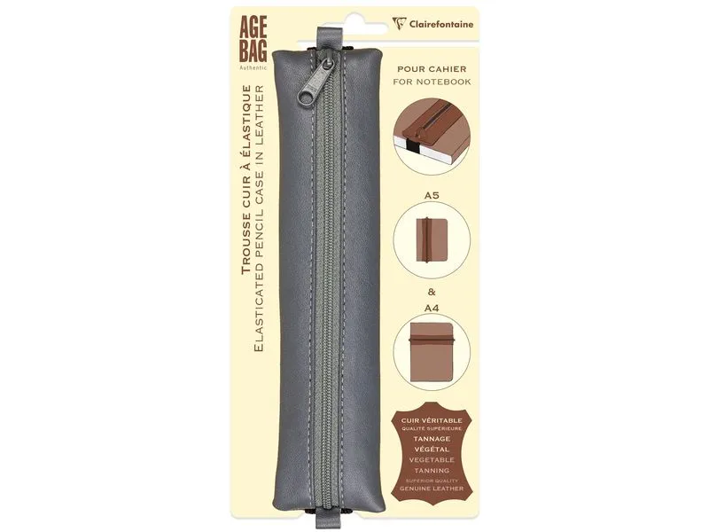 Clairefontaine Etui AgeBag Leder Gau