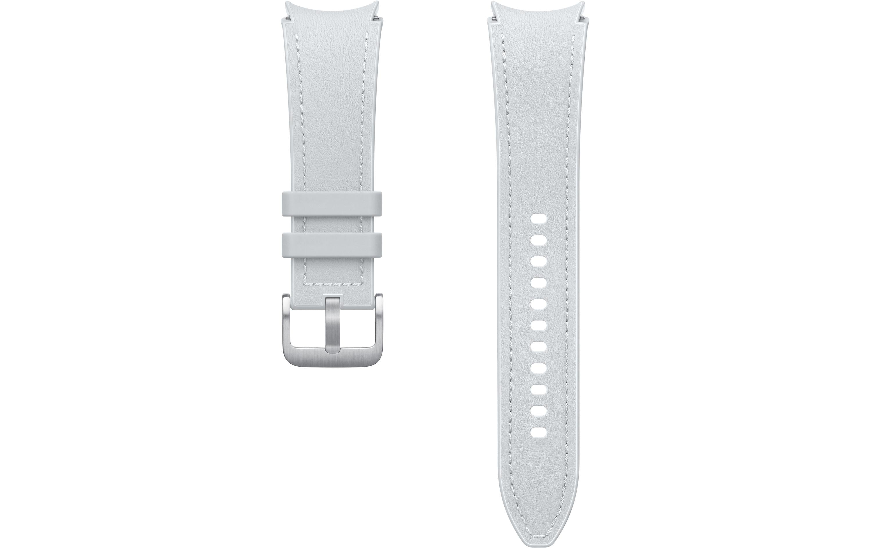Samsung Hybrid Eco Leather Band M/L Galaxy Watch 4/5/6 Silver