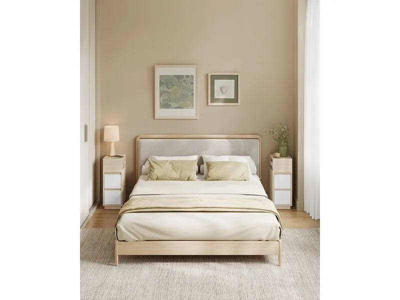 VASAGLE Nachttisch 2er Set 25 x 65 cm, Beige VASAGLE Nachttisch 2er Set 25 x 65 cm, Beige