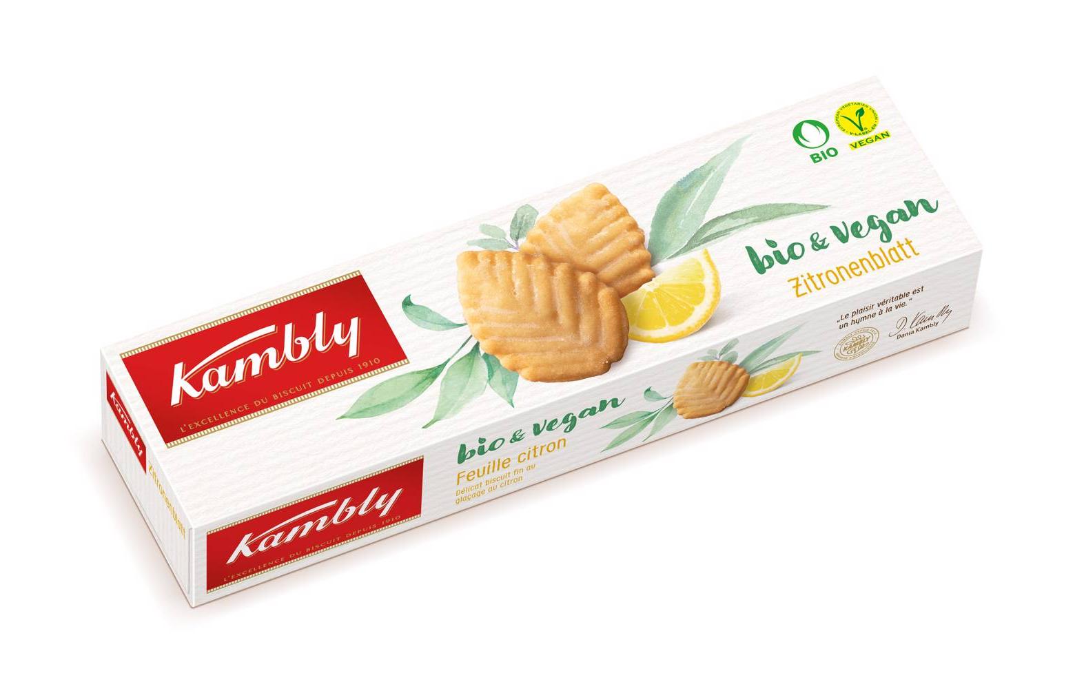 Kambly Guetzli Zitronenblatt Bio & vegan 110 g Kambly Guetzli Zitronenblatt Bio & vegan 110 g