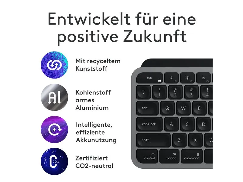 Logitech Tastatur-Maus-Set MX Keys S Combo for Mac Logitech Tastatur-Maus-Set MX Keys S Combo for Mac