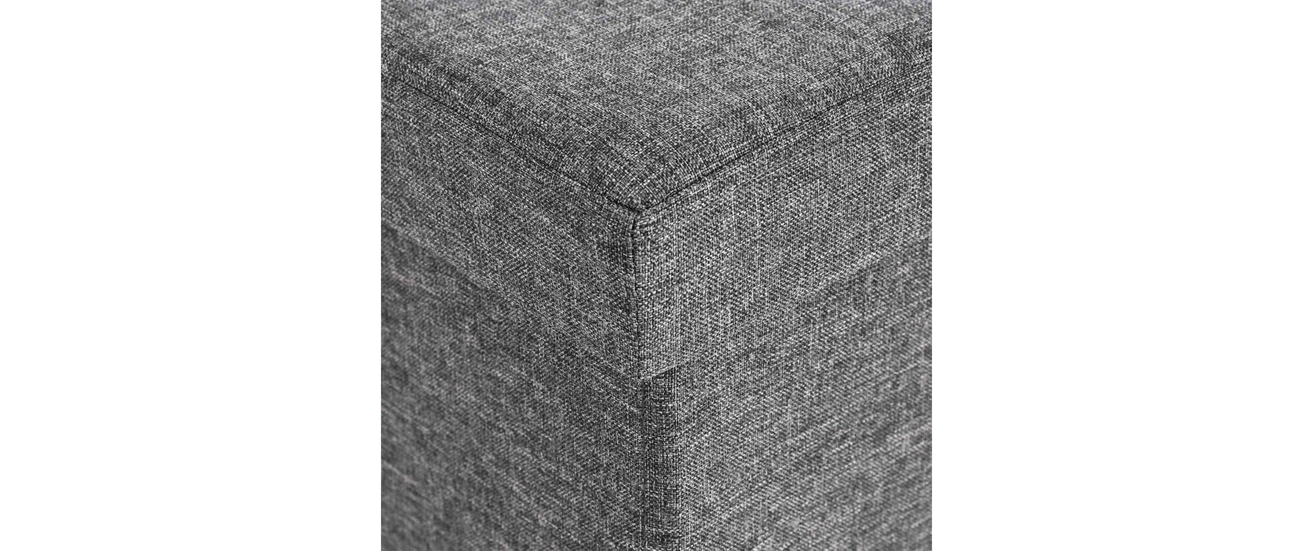 Songmics Sitztruhe mit Klappdeckel 110 x 38 x 38 cm, Dunkelgrau