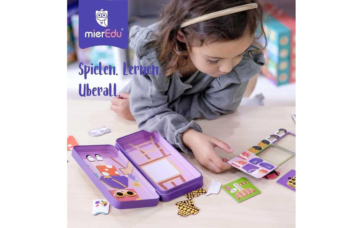 mierEdu Kinderspiel Reise-Magnetspielbox – Einhorn