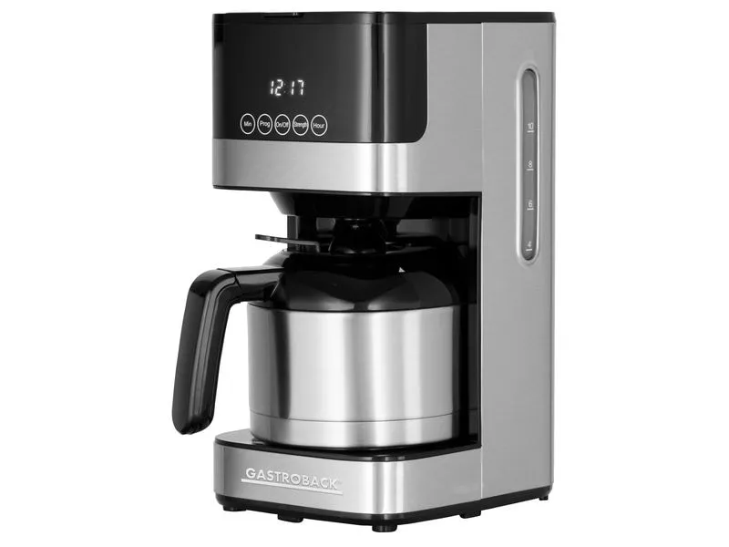 Gastroback Filterkaffeemaschine Essential S Schwarz/Silber