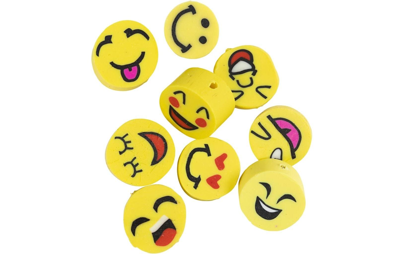 Creativ Company Perlen Ton Figurperlen 200 Stück, Smiley Creativ Company Perlen Ton Figurperlen 200 Stück, Smiley