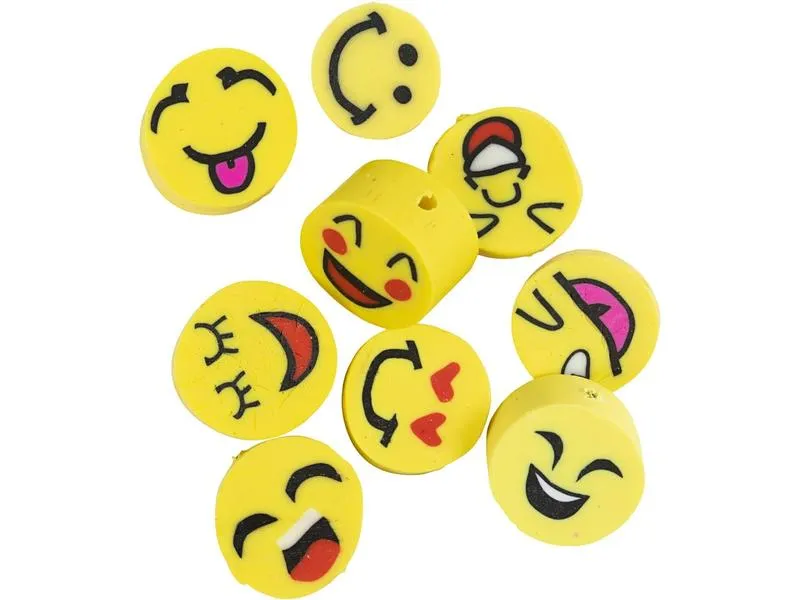 Creativ Company Perlen Ton Figurperlen 60 Stück, Smiley Creativ Company Perlen Ton Figurperlen 60 Stück, Smiley