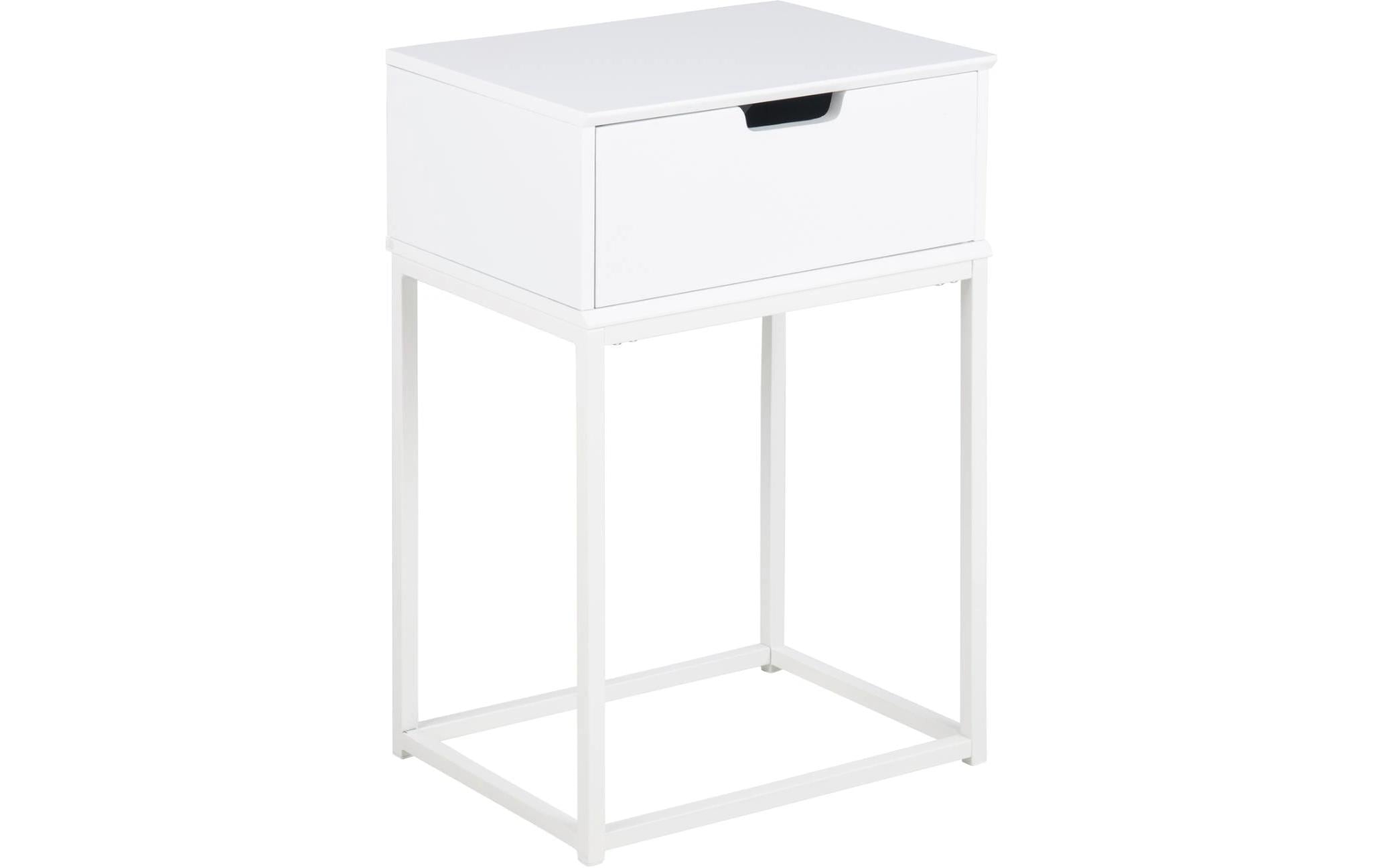 AC Design Nachttisch Mitra 40 x 30 x 61,5 cm, Weiss AC Design Nachttisch Mitra 40 x 30 x 61,5 cm, Weiss