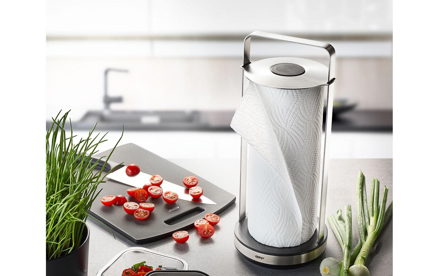 GEFU Küchenrollenhalter Smartline Silber