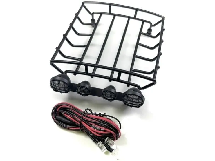 Absima 1:10 Metal Dachträger inkl. LED Set 130 mm