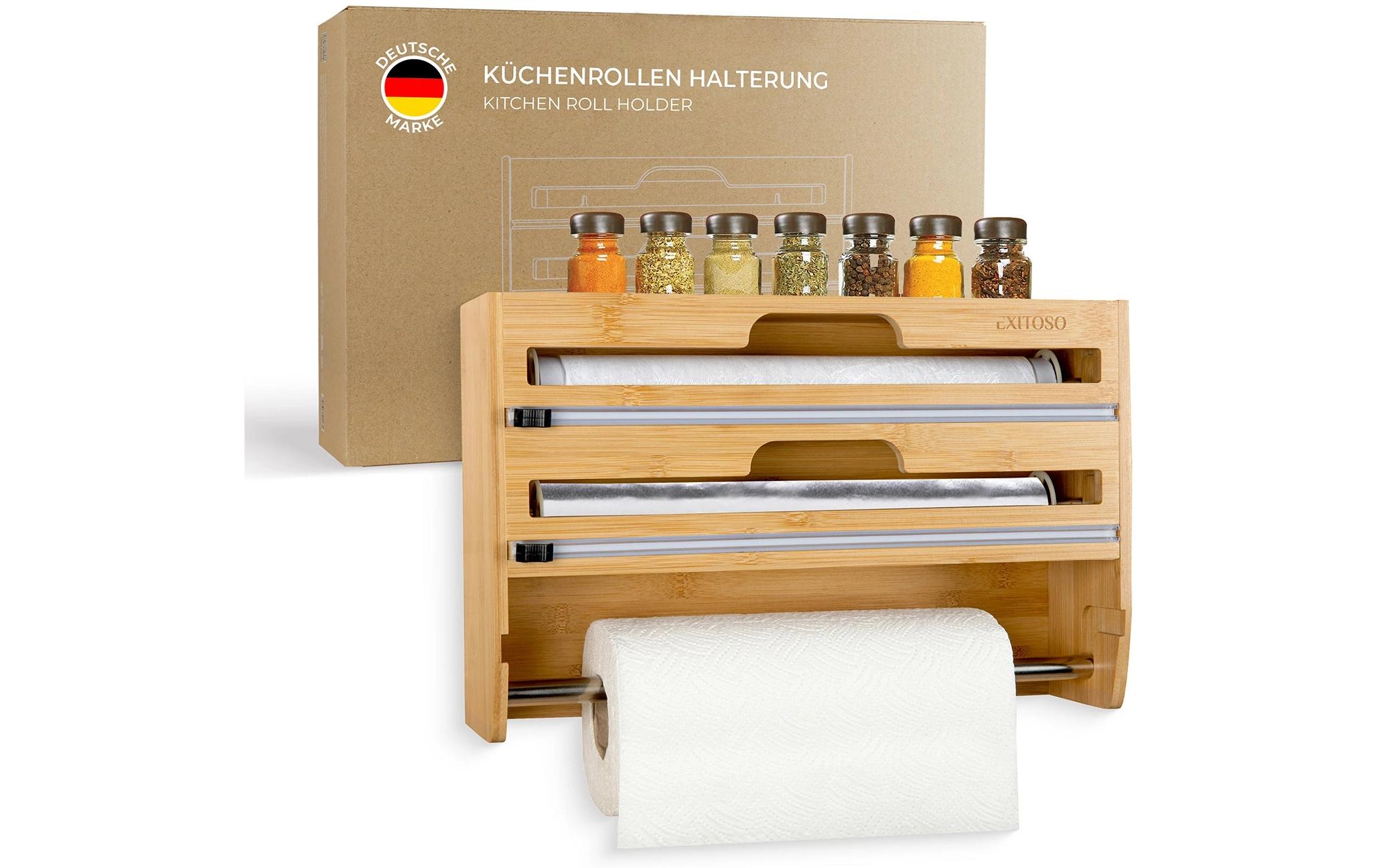 Exitoso 3 in 1 Küchenrollenhalter Braun