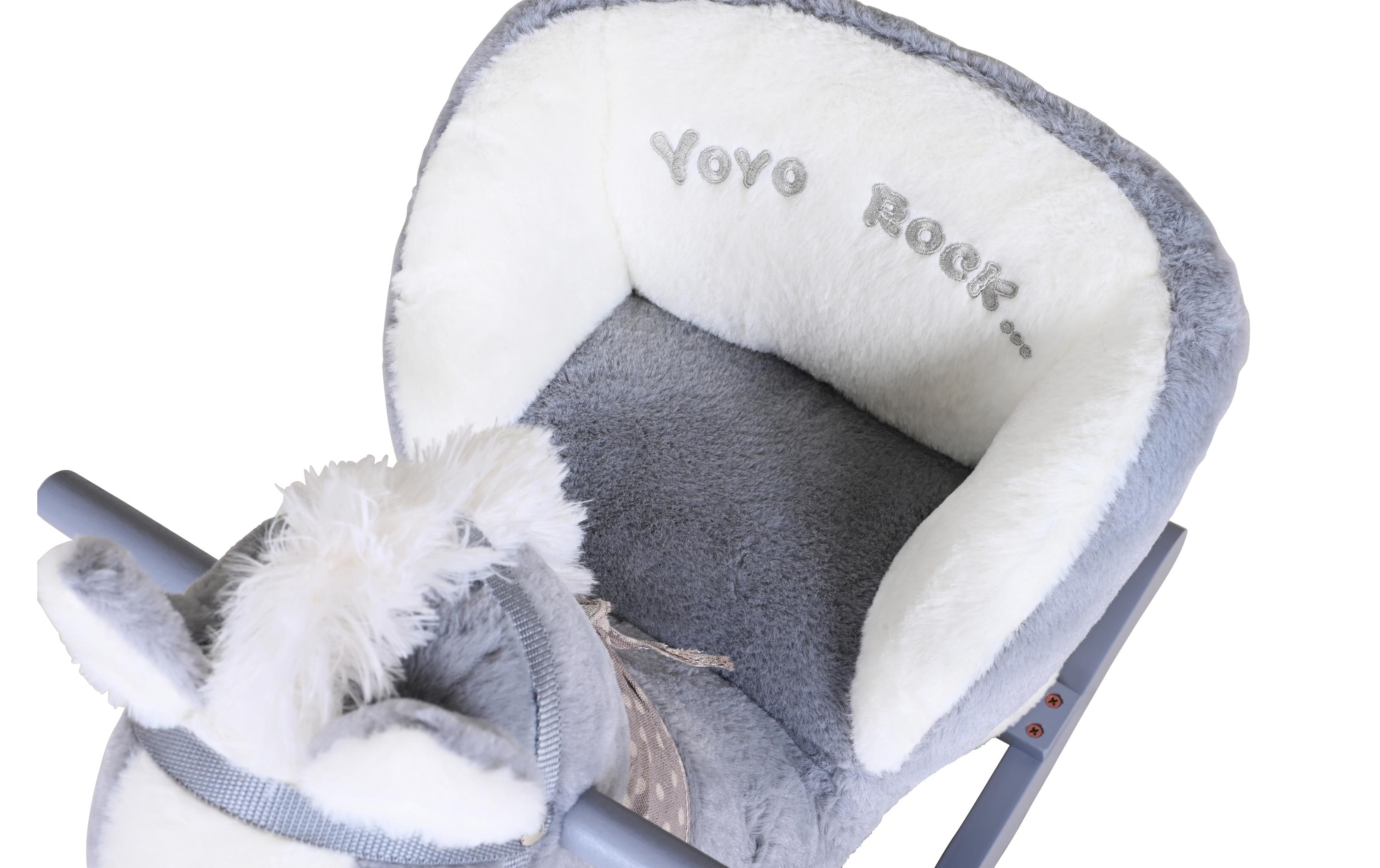 Knorrtoys Schaukeltier Pferd Grau/Weiss