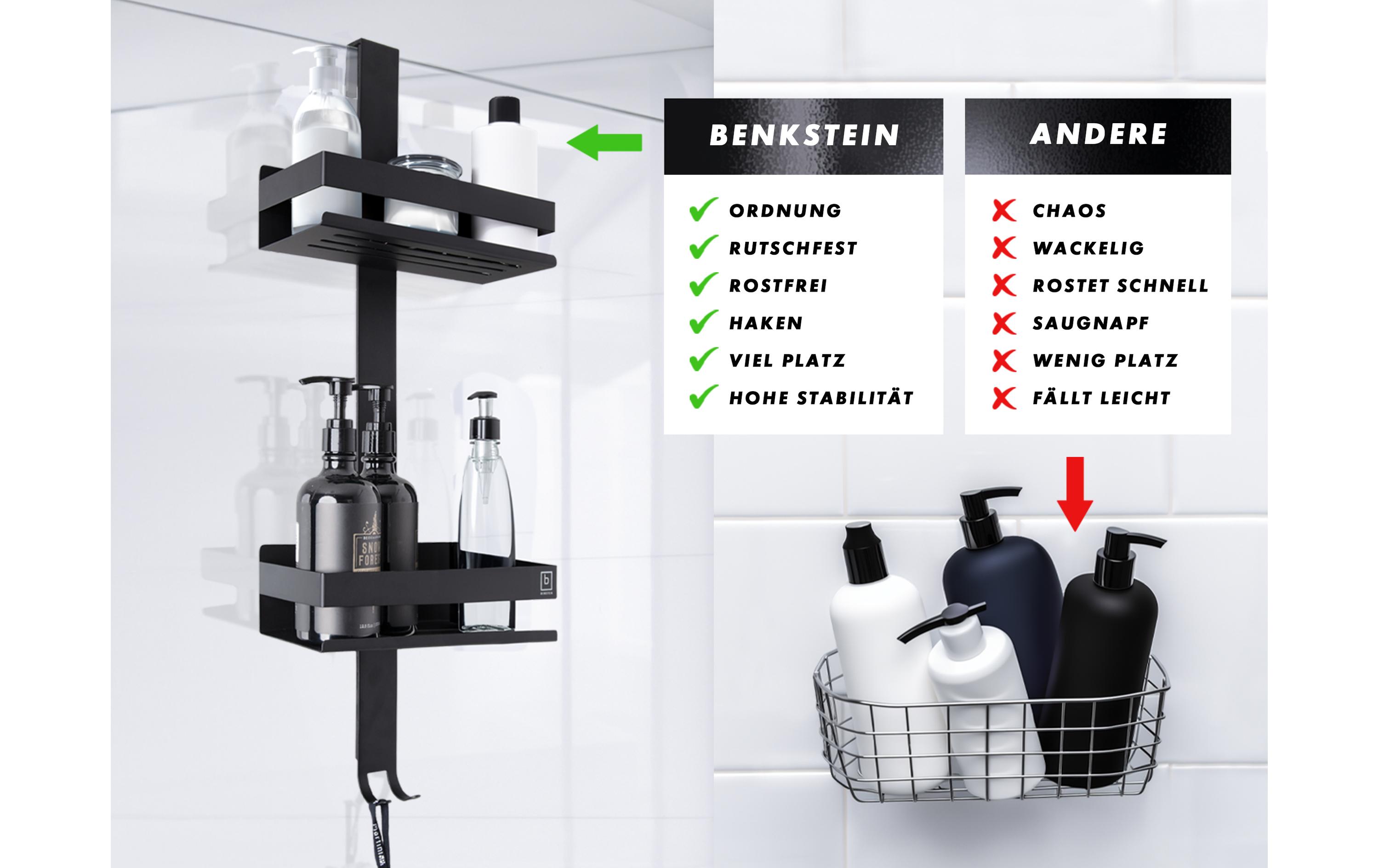 Benkstein Dusch-Organizer Schwarz
