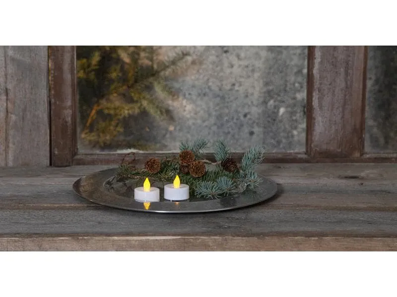 Star Trading LED Teelichter Set Paulo Ø 4 x 4 cm, Weiss, 2 Stk Star Trading LED Teelichter Set Paulo Ø 4 x 4 cm, Weiss, 2 Stk