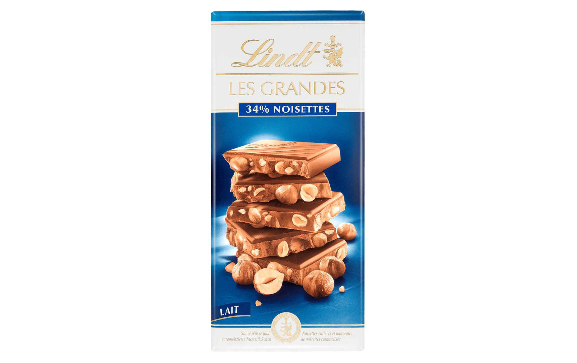 Lindt Tafelschokolade Les Grandes Milch Nuss 150 g Lindt Tafelschokolade Les Grandes Milch Nuss 150 g