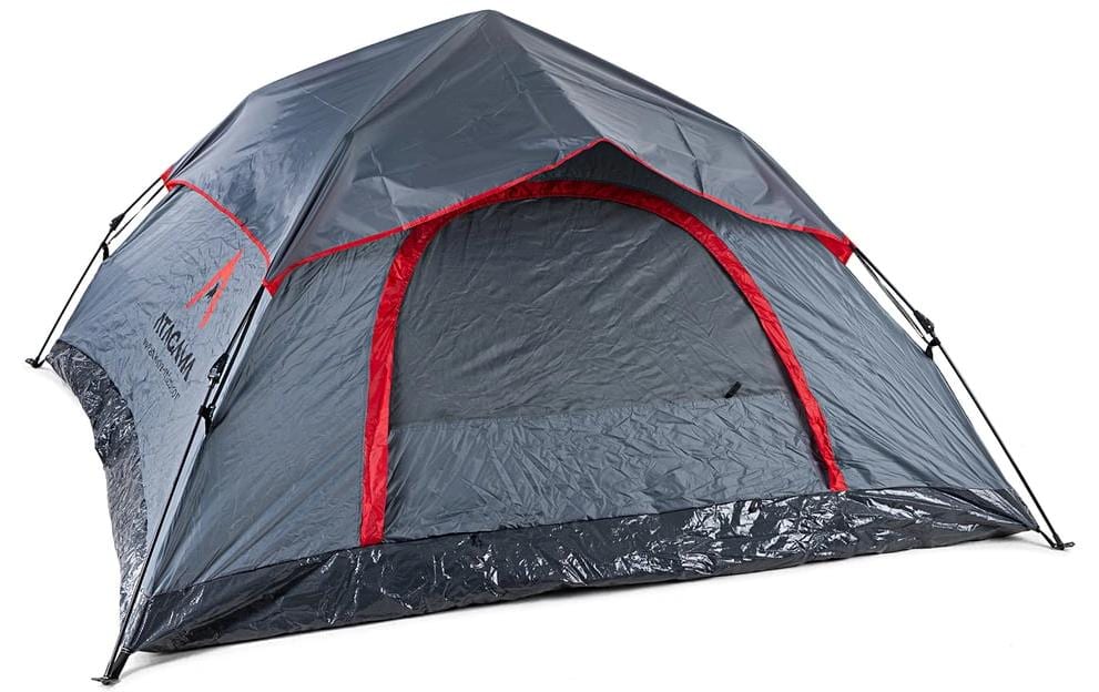 Atacama Wurfzelt Pop Up 3 Personen Dunkelgrau-Rot Atacama Wurfzelt Pop Up 3 Personen Dunkelgrau-Rot
