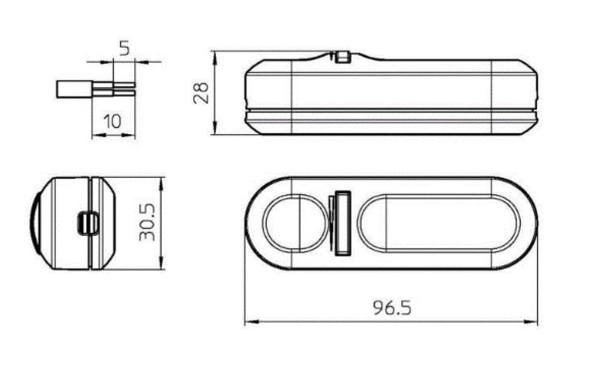 Elbro Schnur-Dimmer Universal, 150 W Transparent