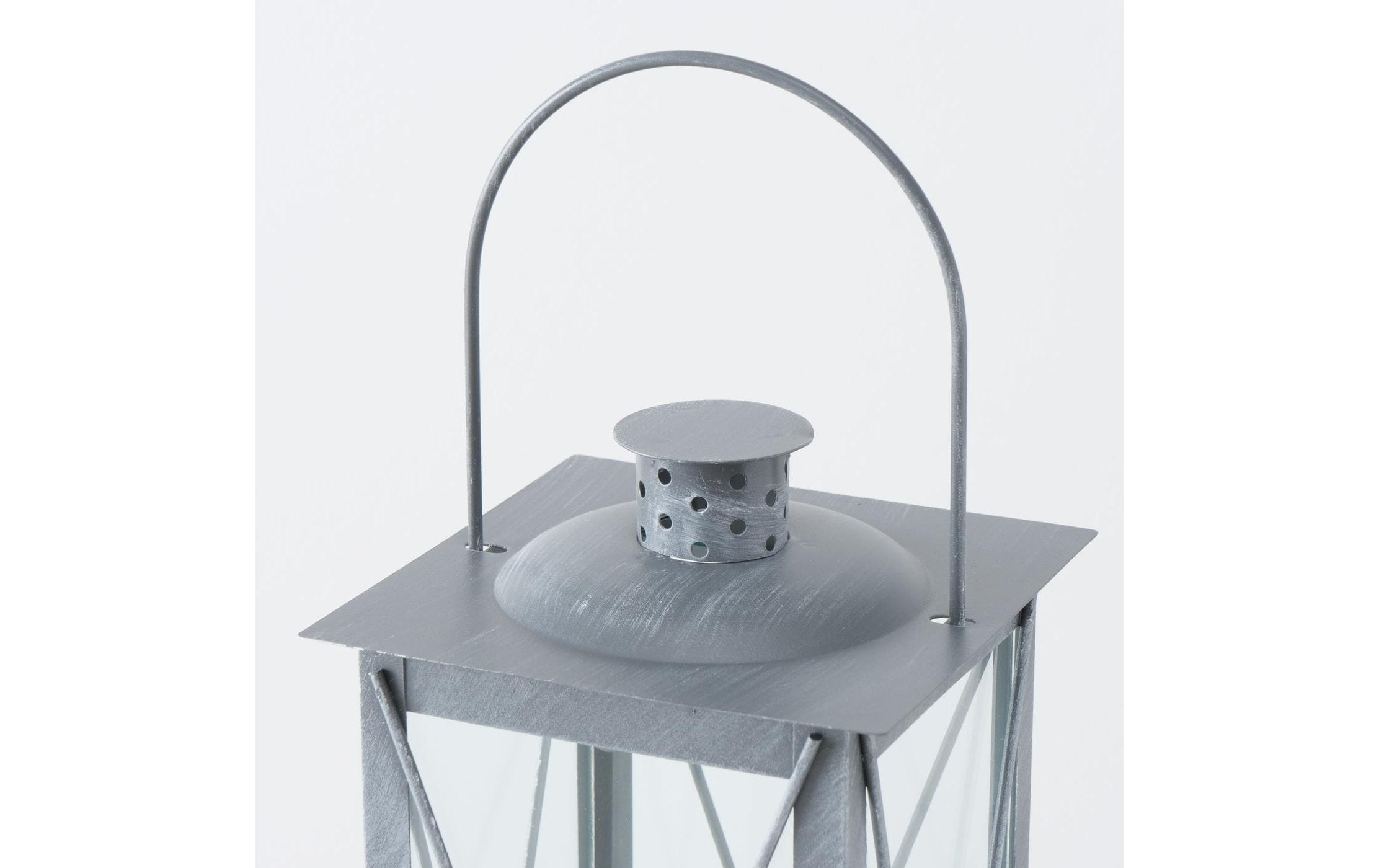 Boltze Laterne Farol 4-teilig, Grau/Transparent