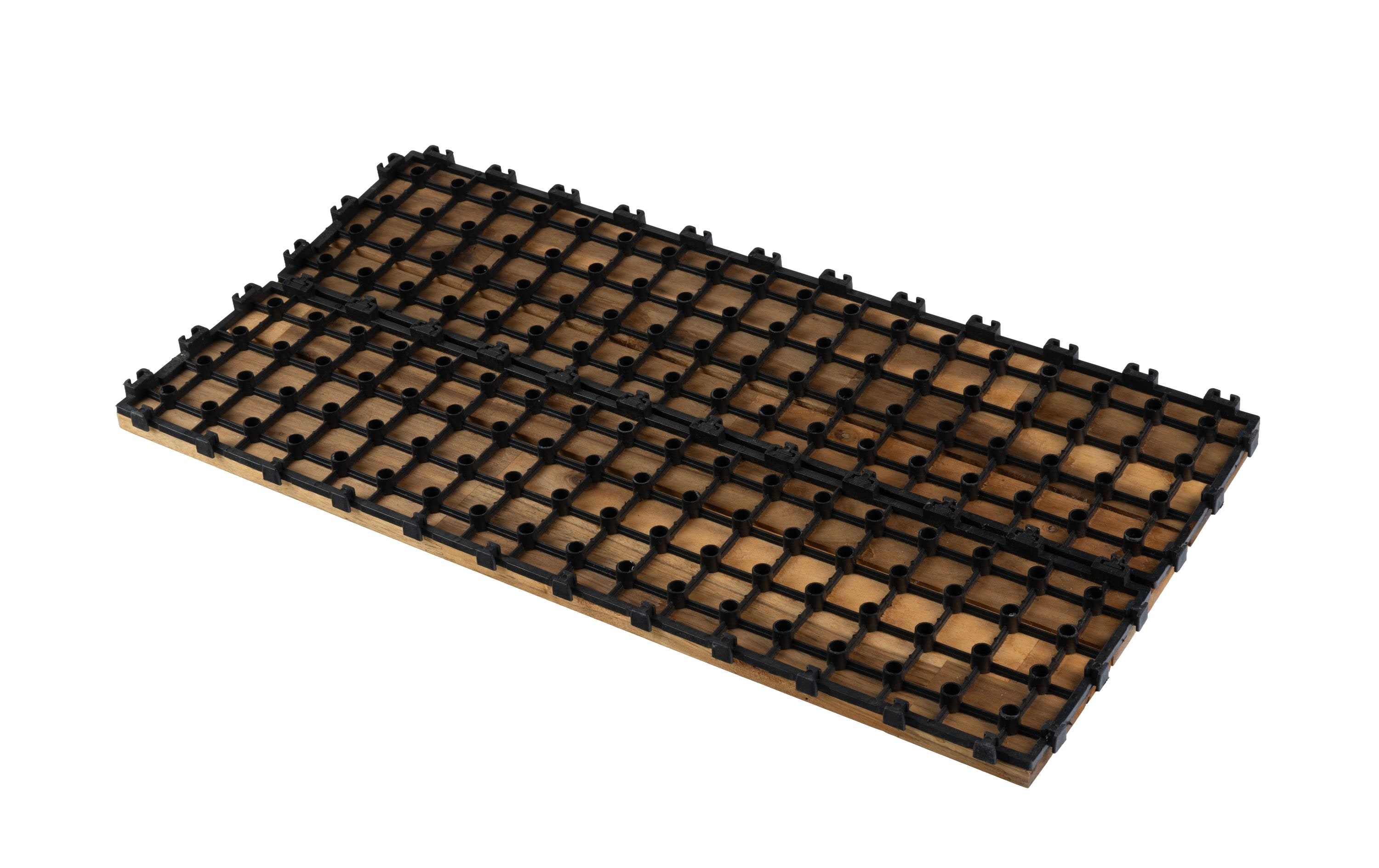 COCON Balkon-& Terrassenplatten Akazie, 60 x 30 cm, 6 Stück