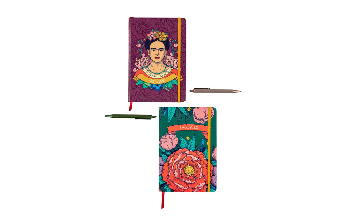 Clairefontaine Notizbuch Frida Kahlo assortiert, A5, Liniert, Mehrfarbig