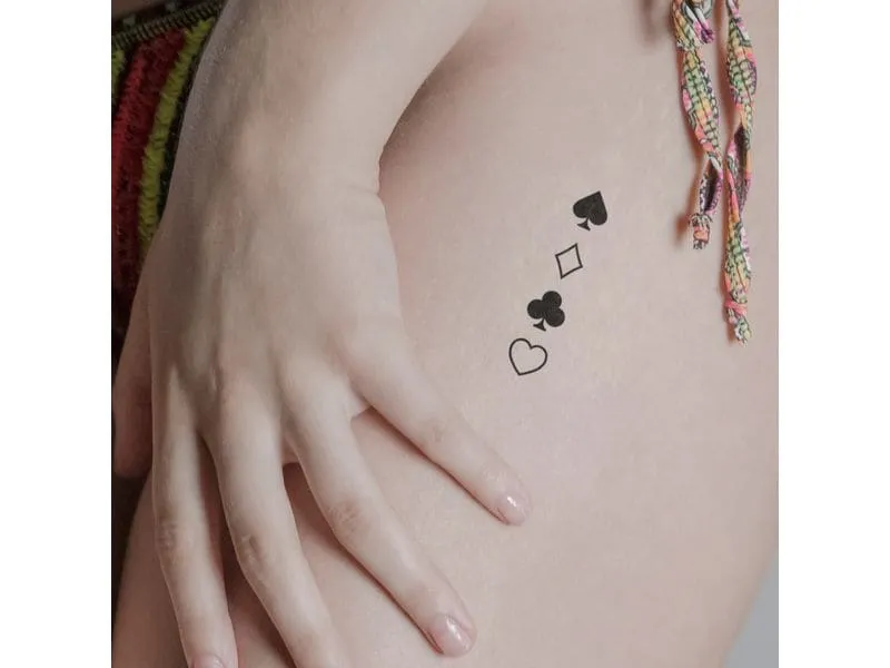 minink Tattoo Spielkarten Grösse: M (1.2 cm x 6.1 cm)