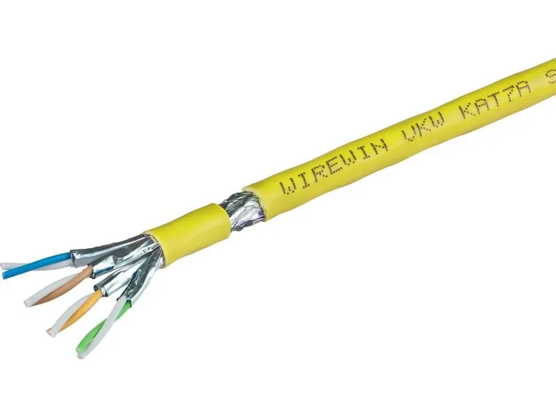 Wirewin Verlegekabel VKW SFTP K7A L3 Cat 7A, S/FTP, 1000 m, Gelb