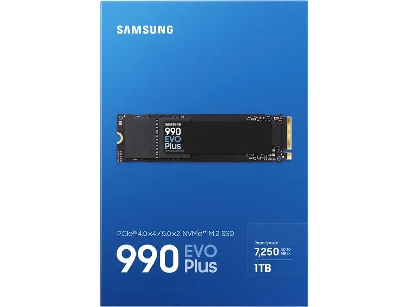 Samsung SSD 990 EVO Plus NVMe M.2 2280 NVMe 1000 GB Samsung SSD 990 EVO Plus NVMe M.2 2280 NVMe 1000 GB