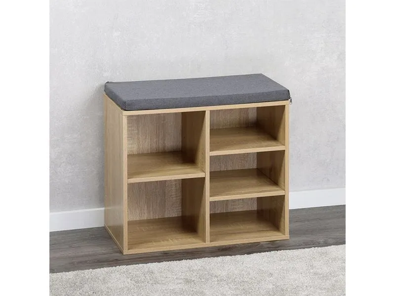 Kesper Annie mit Sitzkissen, Eichedekor, 5 Fächer Kesper Annie mit Sitzkissen, Eichedekor, 5 Fächer