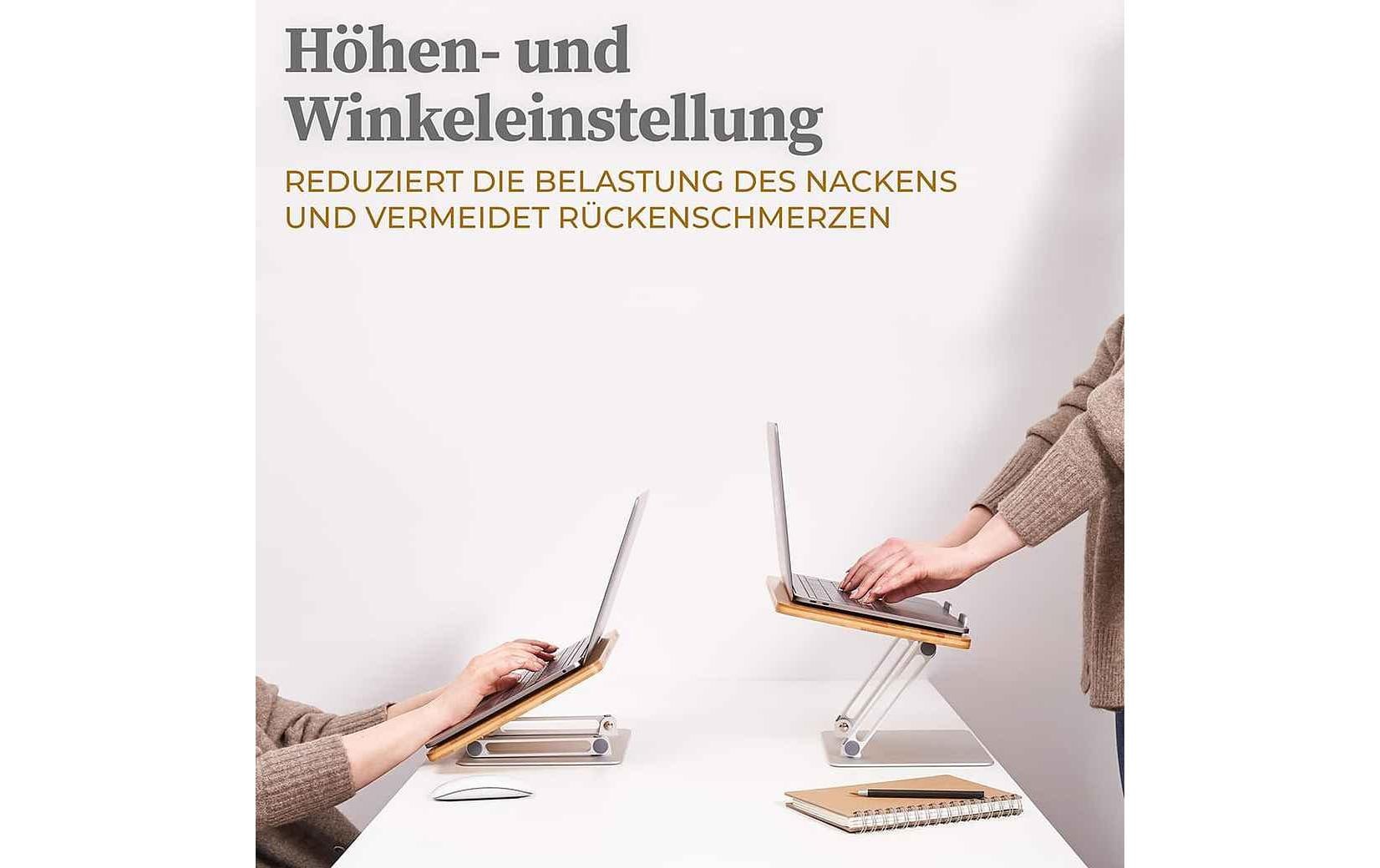 Hennez Notebook-Ständer Linus Bambus 17