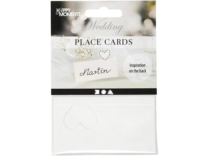 Creativ Company Tischkarte Herz 8 x 8.5 cm, 20 Stück, Chamois
