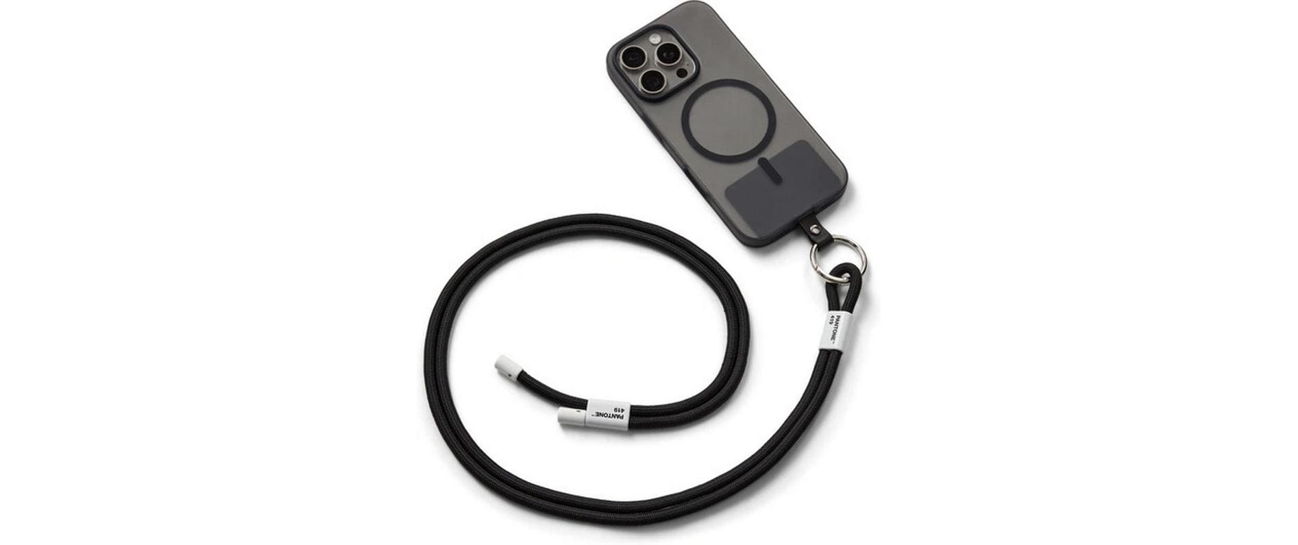 Pantone by Copenhagen Design AdjustablePhonestrap Black419