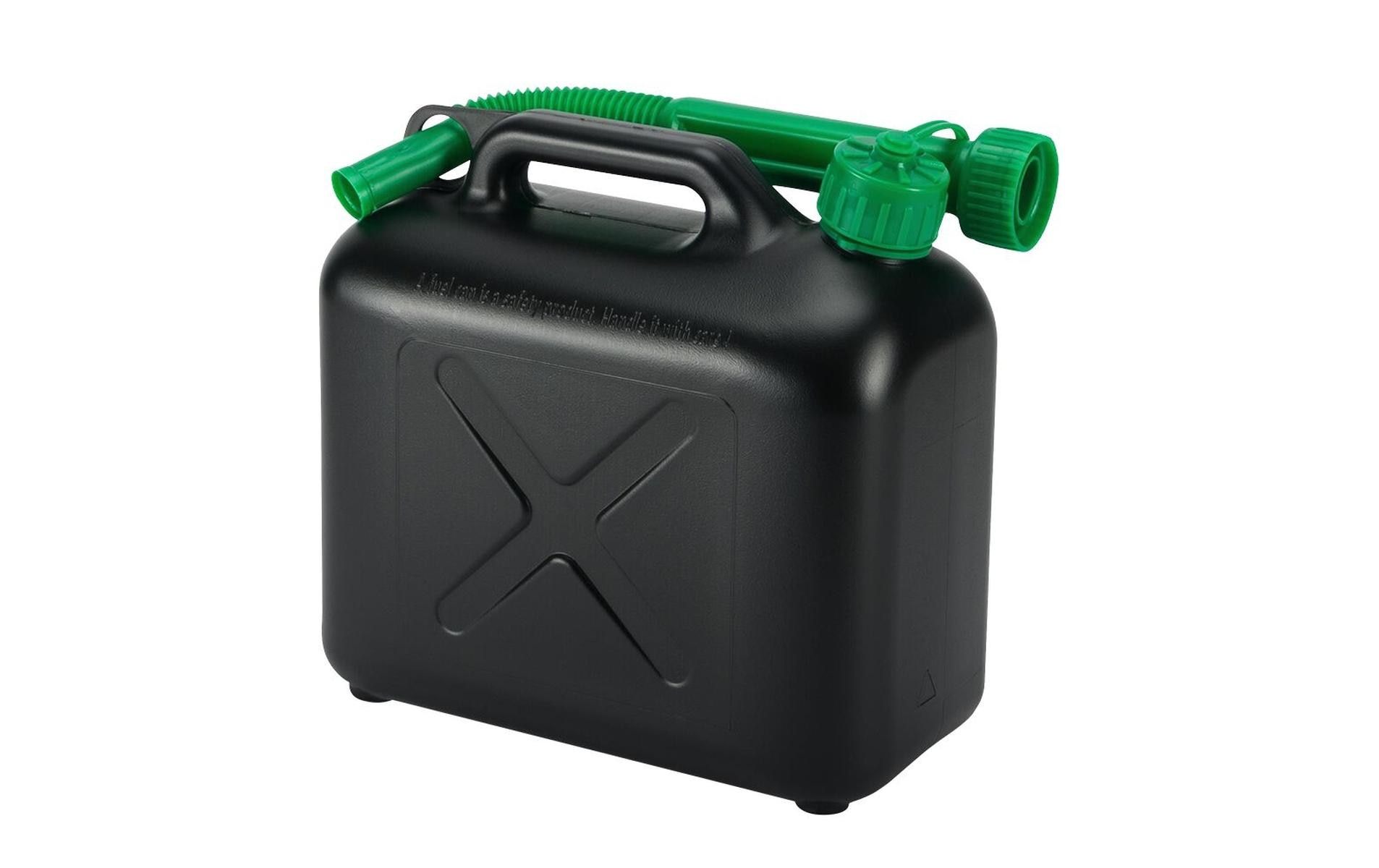 TopLine Kunststoff-Benzinkanister, 5 Liter, schwarz