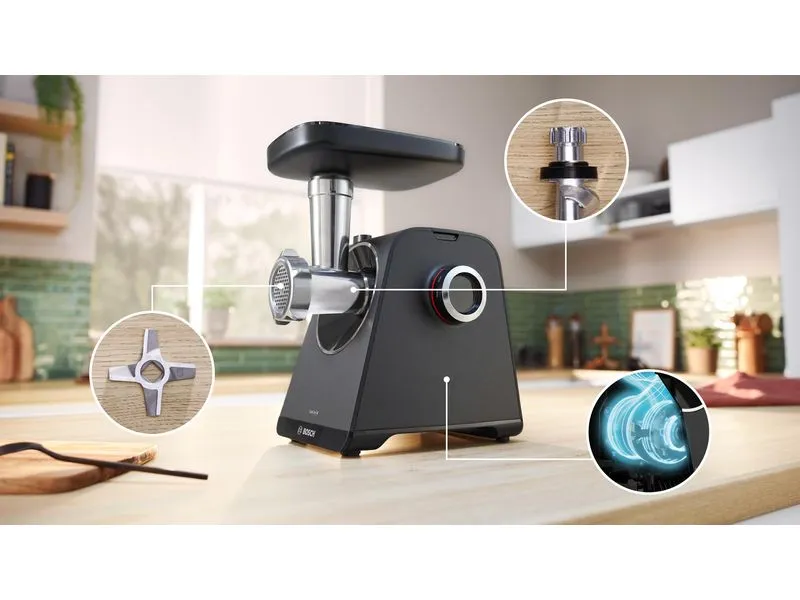 Bosch Fleischwolf MultiPower MFWS440B Schwarz Bosch Fleischwolf MultiPower MFWS440B Schwarz