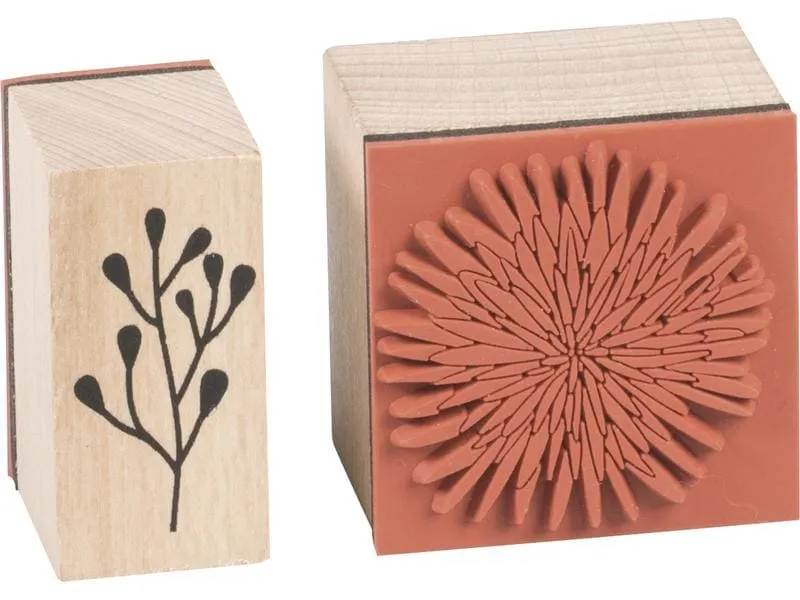 Heyda Stempelset Blumen 10 Stück, 12 x 10 x 3 cm Heyda Stempelset Blumen 10 Stück, 12 x 10 x 3 cm