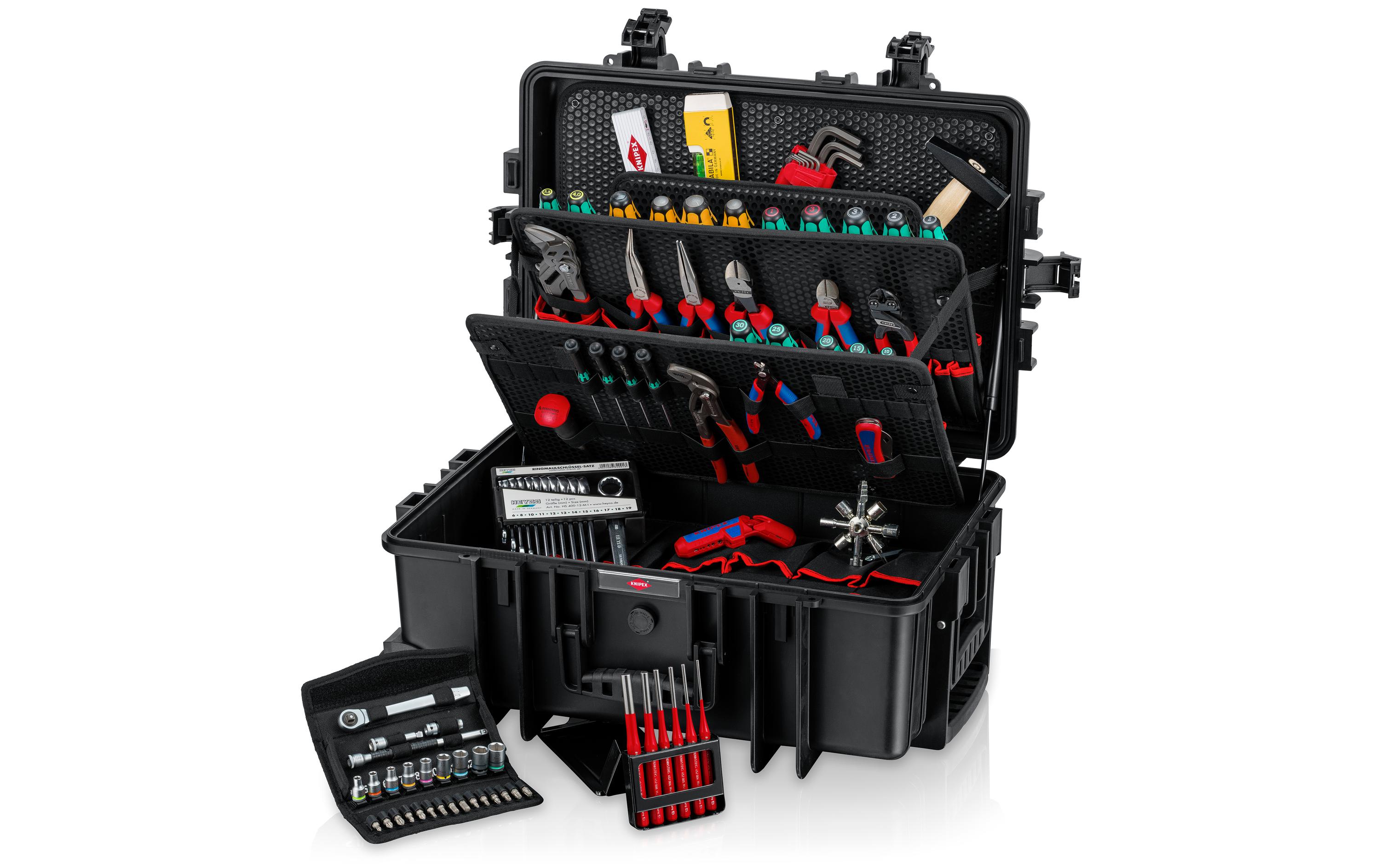 Knipex Werkzeugkoffer Robust45 Move Mechanik, 90-teilig Knipex Werkzeugkoffer Robust45 Move Mechanik, 90-teilig