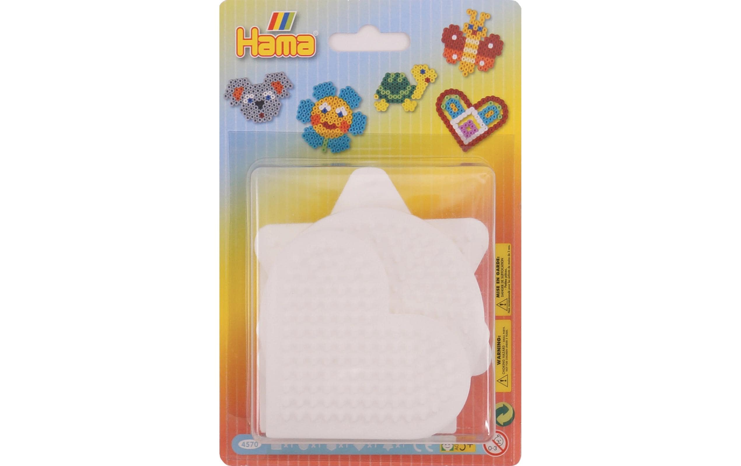 Hama Bügelperlen Platten verschiedene 5 Stück Mehrfarbig