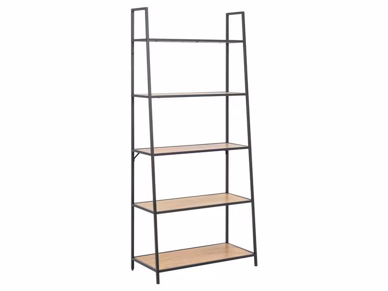 AC Design Regal Seaford 77 x 36 x 174.5 cm, Eiche/Schwarz matt AC Design Regal Seaford 77 x 36 x 174.5 cm, Eiche/Schwarz matt