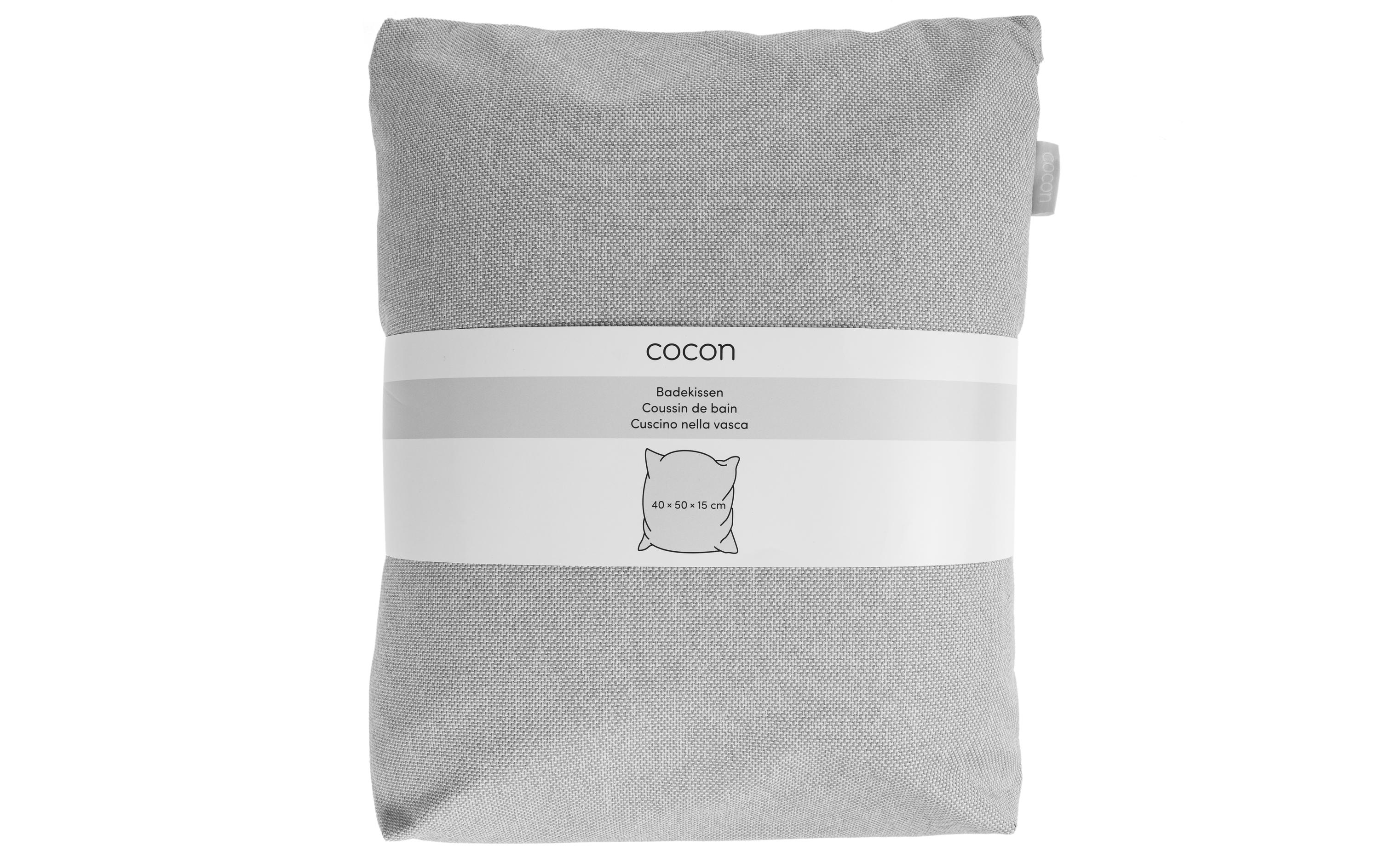 COCON Badekissen 40 x 50 x 15 cm, Grau