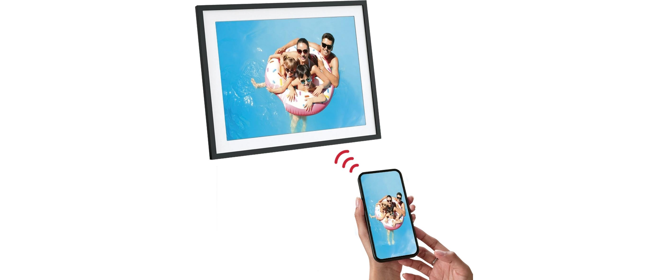 Agfa Digitaler Bilderrahmen Realiview APF1700WiFi 17 Schwarz