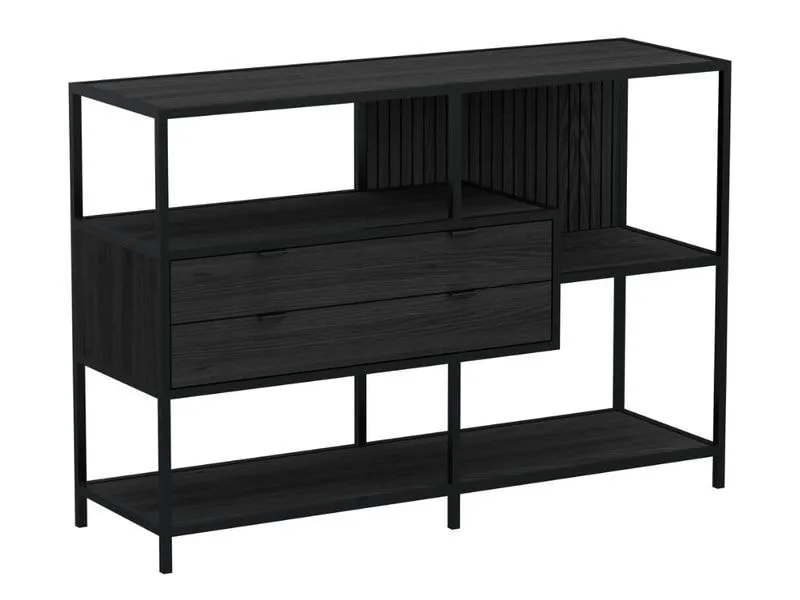 AC Design Regal Seaford Schwarz, 114 x 35 x 78 cm AC Design Regal Seaford Schwarz, 114 x 35 x 78 cm
