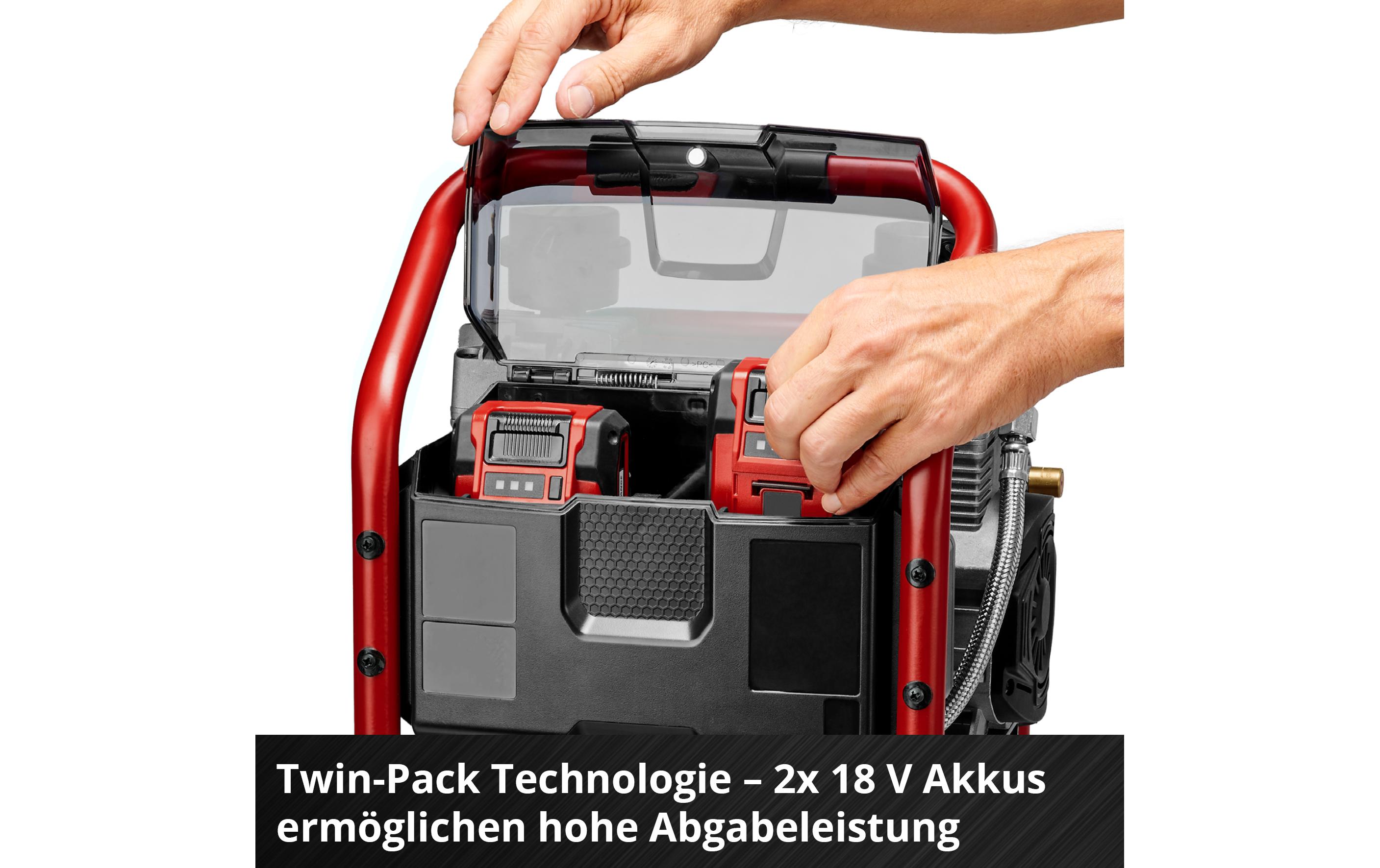 Einhell Professional Akku-Kompressor SILENZZO 36/210