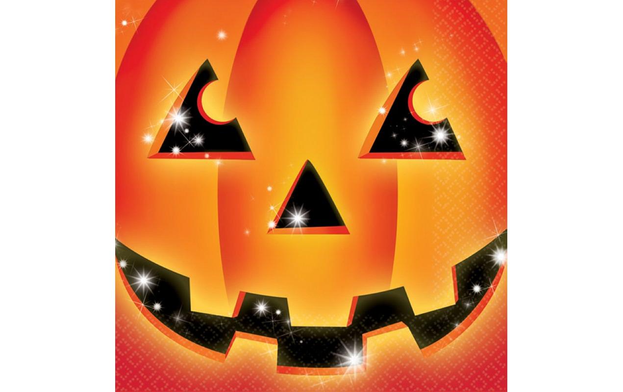 Amscan Servietten Kürbis 33 x 33 cm 1 Stück