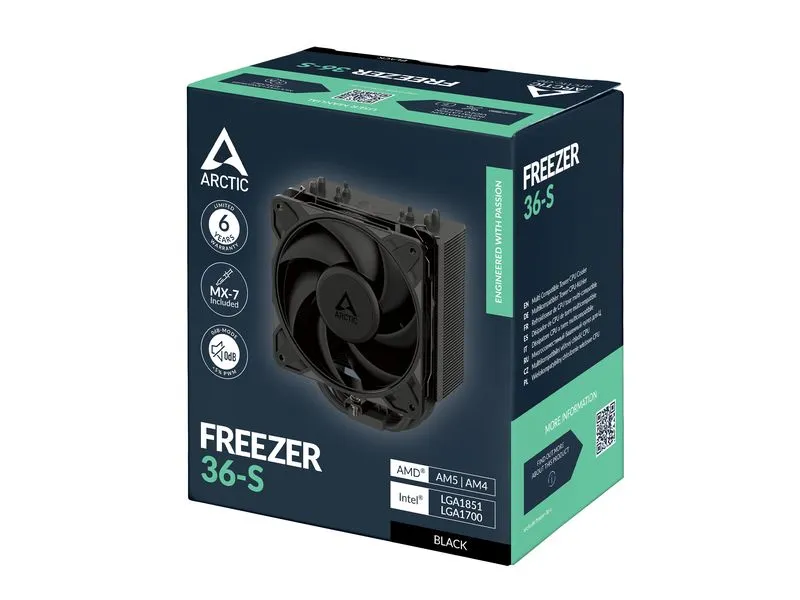 Arctic Cooling Freezer 36-S Schwarz