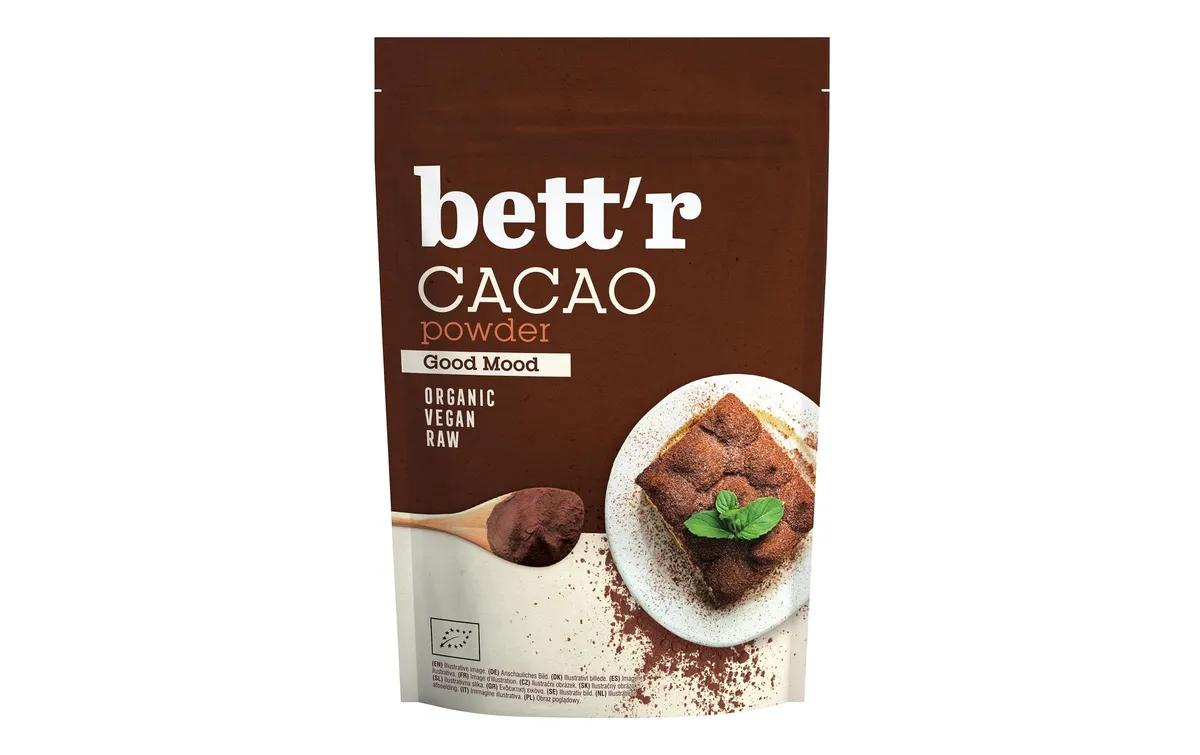 Bett'r Bio Kakaopulver roh 200 g Bett'r Bio Kakaopulver roh 200 g
