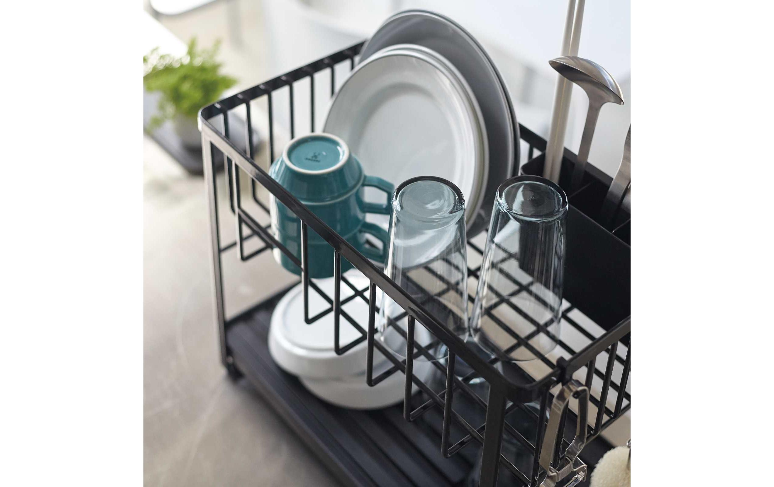 Yamazaki Abtropfgestell Tower Schwarz