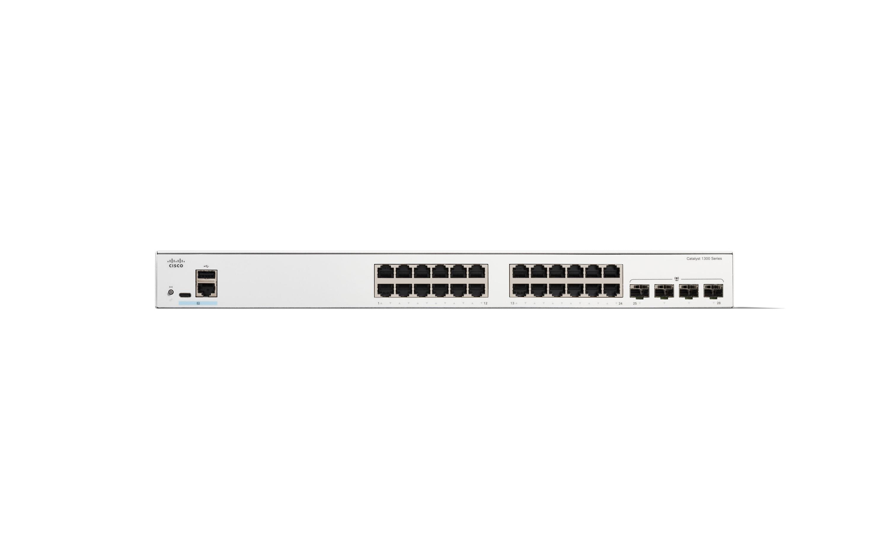 Cisco PoE+ Switch Catalyst C1300-24FP-4G 28 Port Cisco PoE+ Switch Catalyst C1300-24FP-4G 28 Port