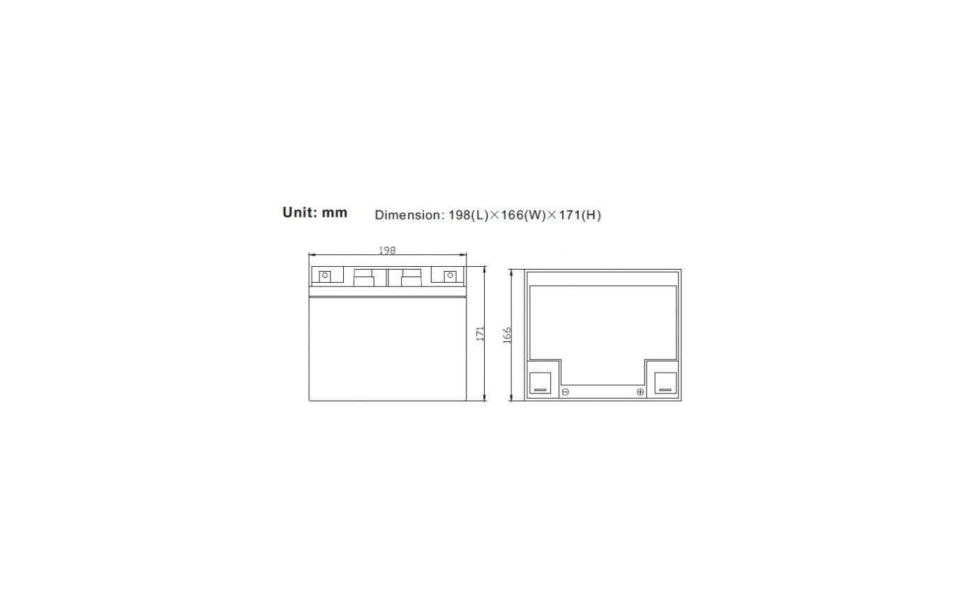 Ritar Batterie AGM EV 12 V 45Ah Ritar Batterie AGM EV 12 V 45Ah