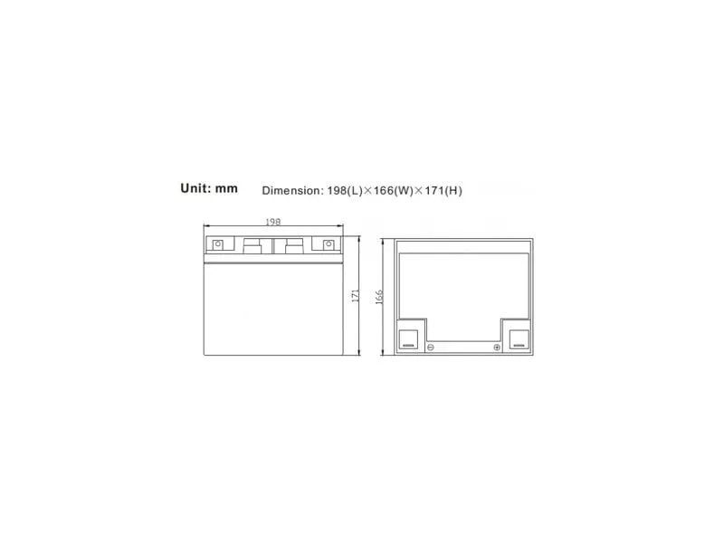 Ritar Batterie AGM EV 12 V 45Ah