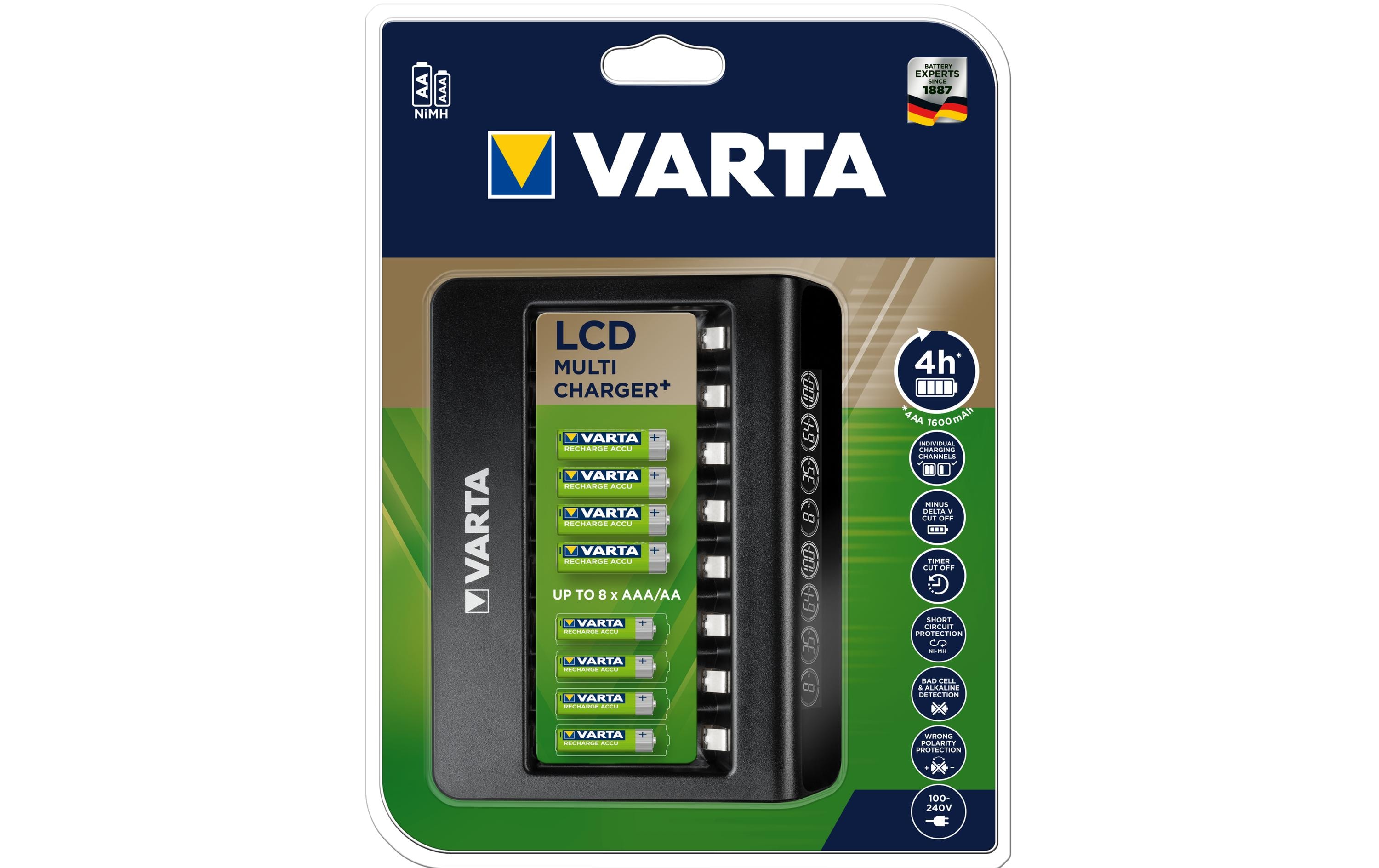 Varta Ladegerät LCD Multi Charger+